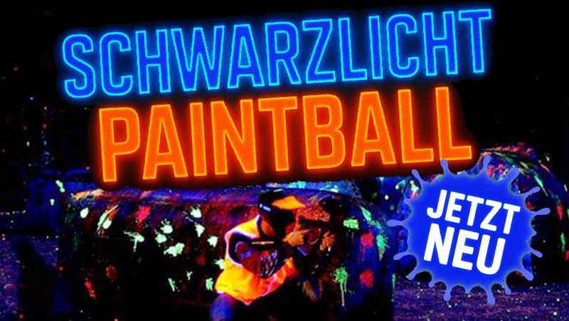 NEU: Schwarzlicht Paintball NEU: Schwarzlicht Paintball