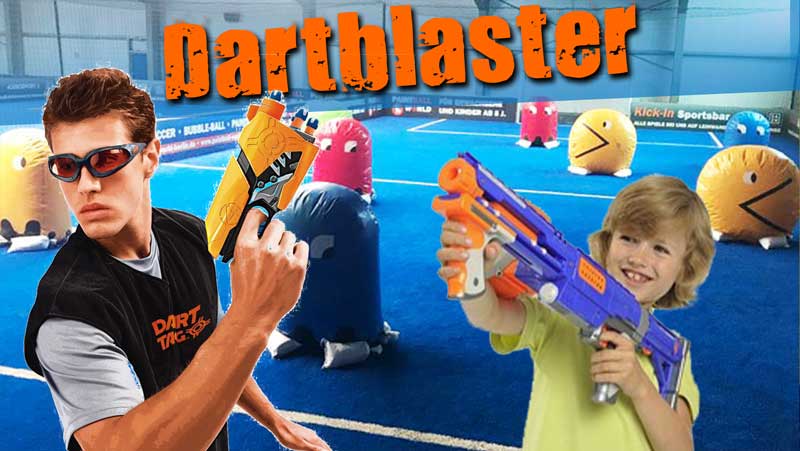 Outdoor Dartblaster in der KiCKERWorld dartblaster indoor